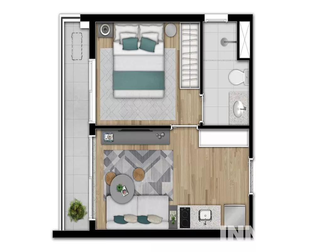 Apartamento, 1 quarto, 29 m² - Foto 16