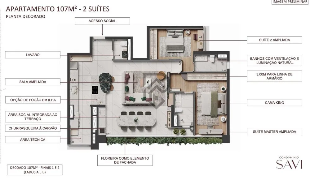 Apartamento, 3 quartos, 107 m² - Foto 8