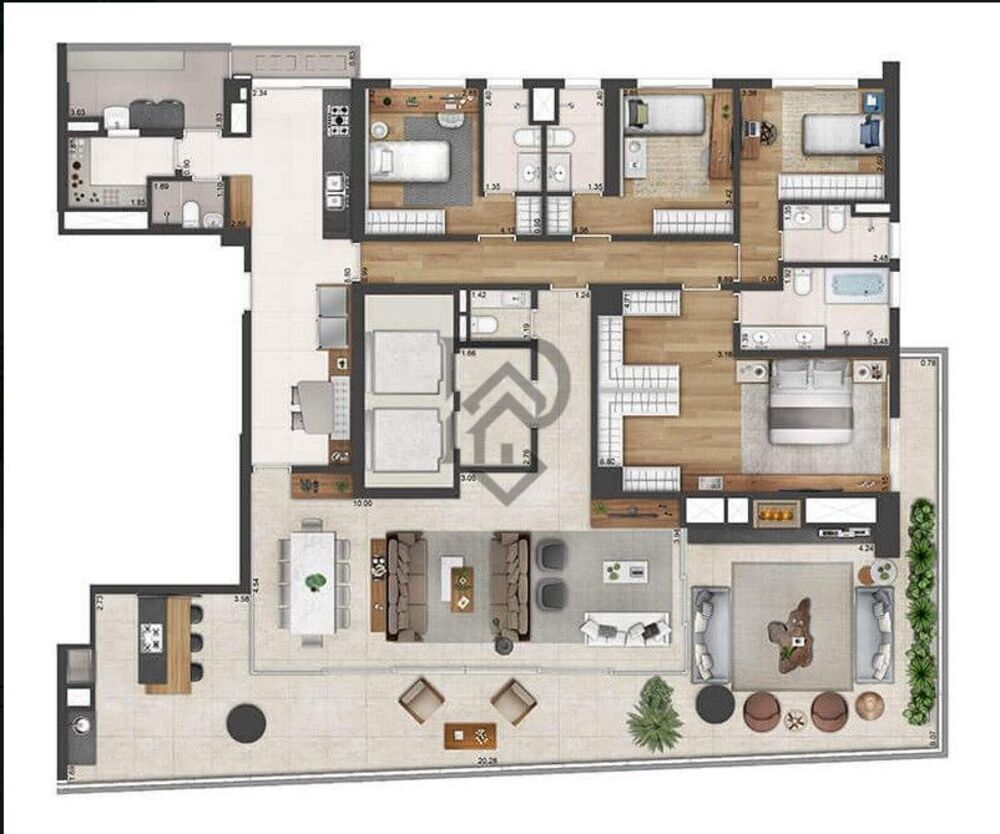 Apartamento, 4 quartos, 285 m² - Foto 3