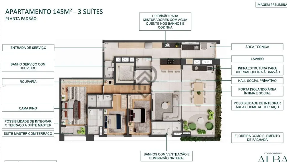 Apartamento, 3 quartos, 145 m² - Foto 5