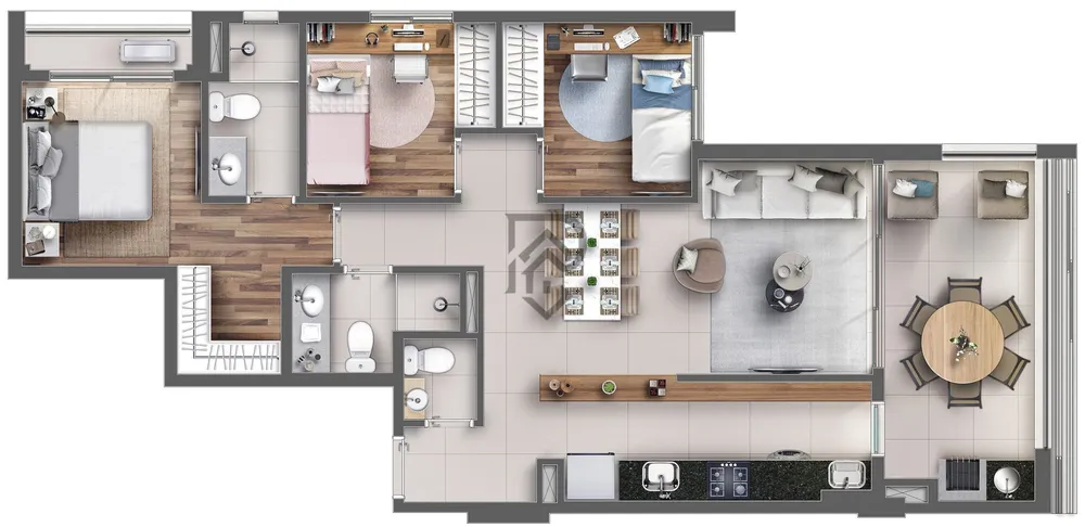 Apartamento, 3 quartos, 90 m² - Foto 9
