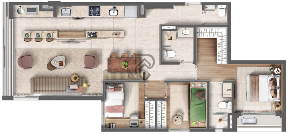 Apartamento, 3 quartos, 90 m² - Foto 7