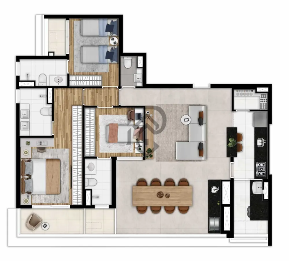 Apartamento, 3 quartos, 118 m² - Foto 6