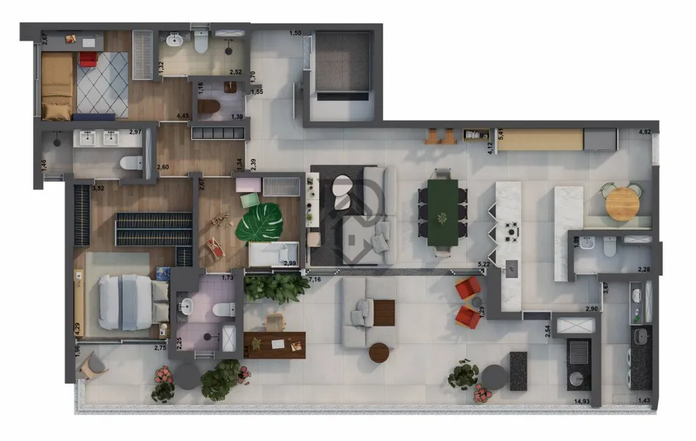 Apartamento, 3 quartos, 178 m² - Foto 12