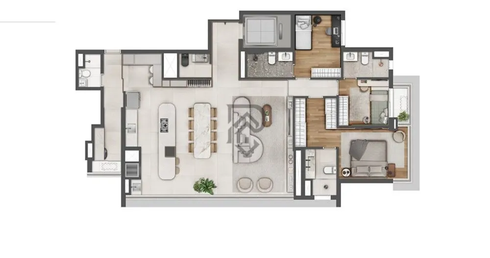 Apartamento, 4 quartos, 146 m² - Foto 4