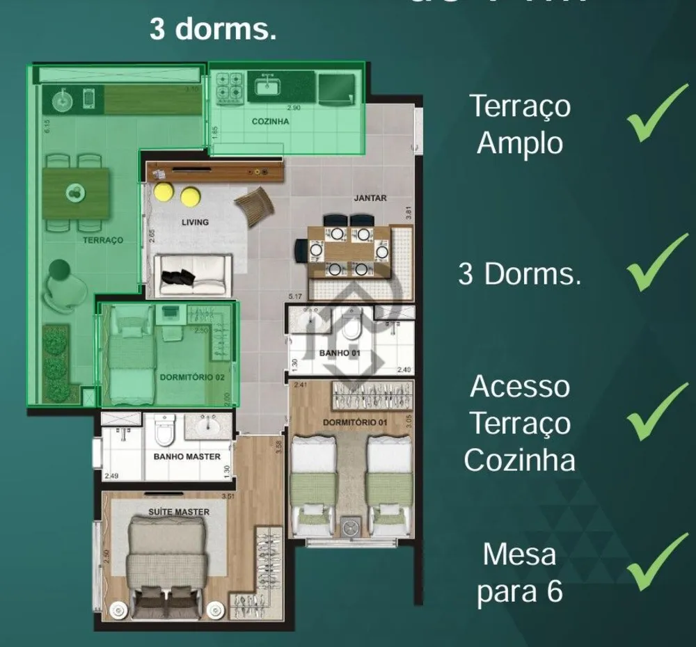 Apartamento, 1 quarto, 72 m² - Foto 15