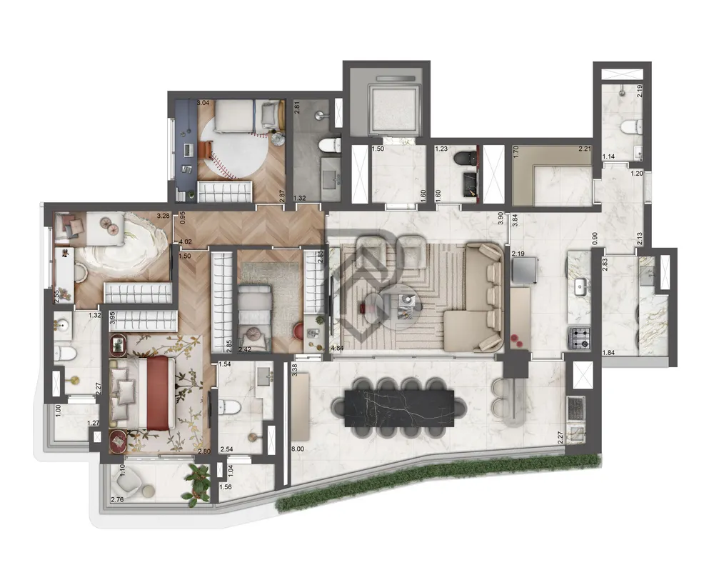 Apartamento, 4 quartos, 203 m² - Foto 3