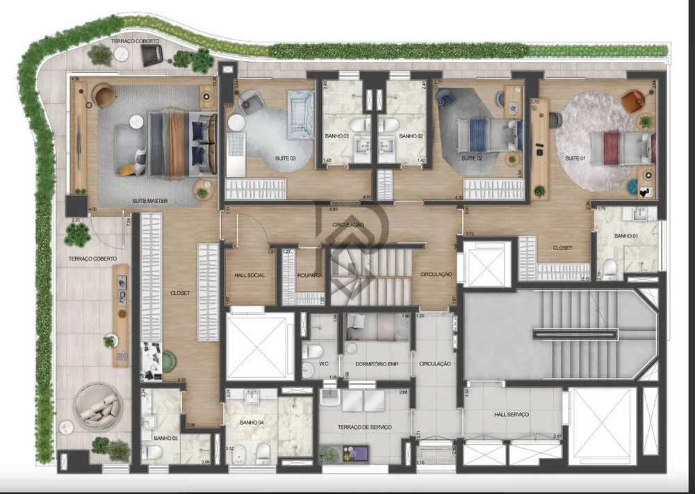 Apartamento, 3 quartos, 201 m² - Foto 8