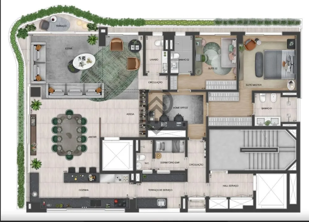 Apartamento, 3 quartos, 201 m² - Foto 7