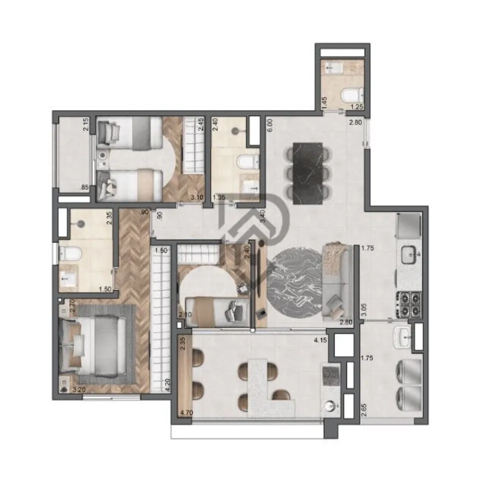 Apartamento, 3 quartos, 87 m² - Foto 10
