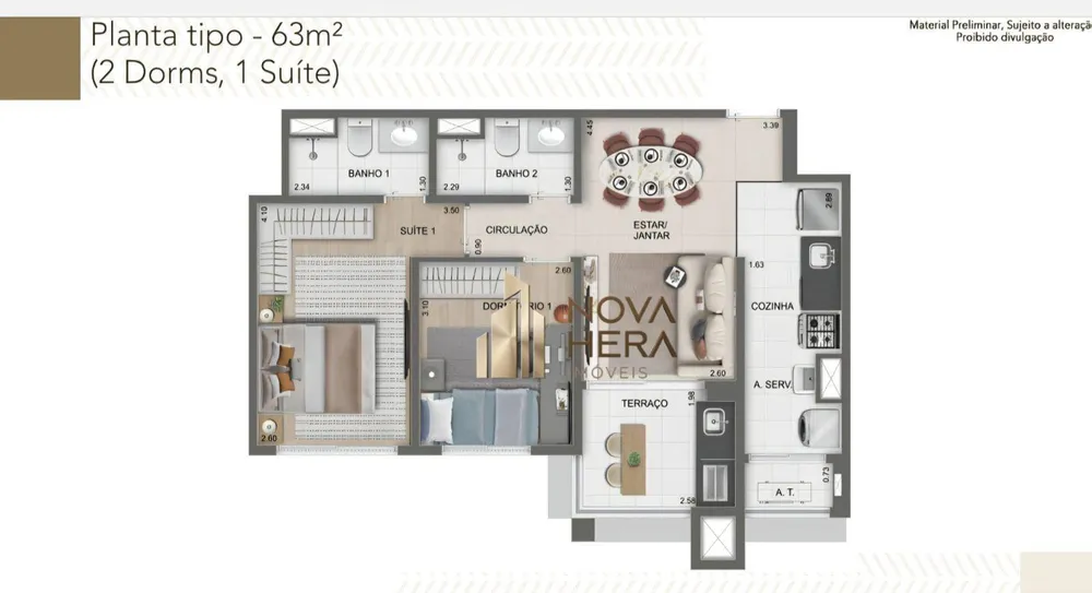 Apartamento, 2 quartos, 63 m² - Foto 14