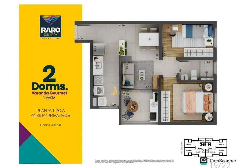 Apartamento, 2 quartos, 44 m² - Foto 13
