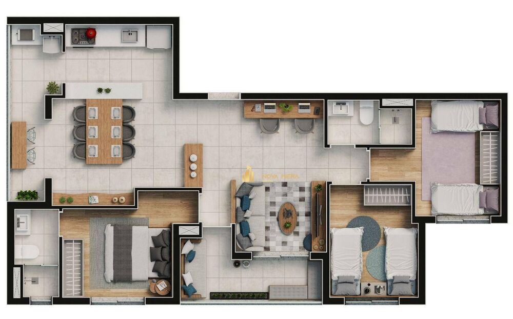 Apartamento, 2 quartos, 48 m² - Foto 2