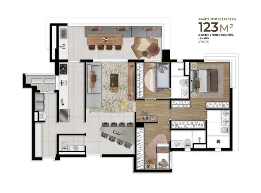 Apartamento, 3 quartos, 123 m² - Foto 23