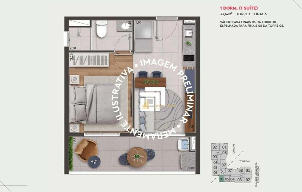 Apartamento, 2 quartos, 56 m² - Foto 15