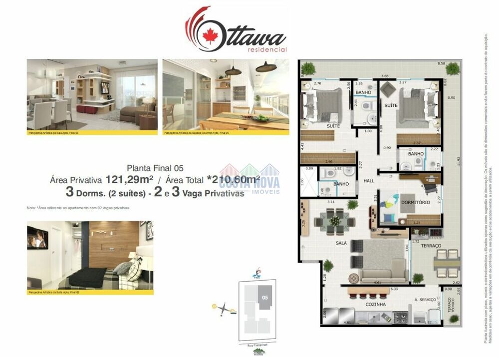 Apartamento, 3 quartos, 121 m² - Foto 4