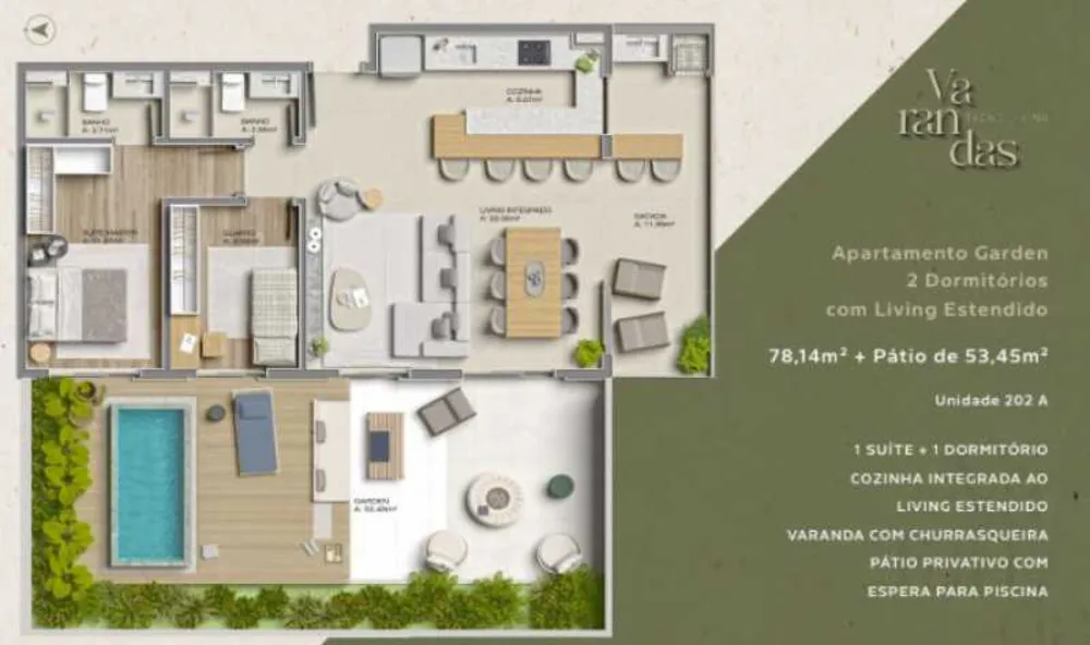 Apartamento, 2 quartos, 78 m² - Foto 1