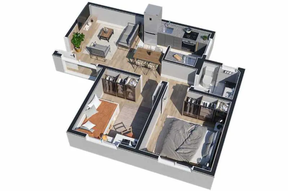 Apartamento, 2 quartos, 42 m² - Foto 1