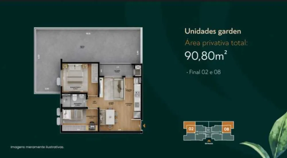 Apartamento, 2 quartos, 90 m² - Foto 1
