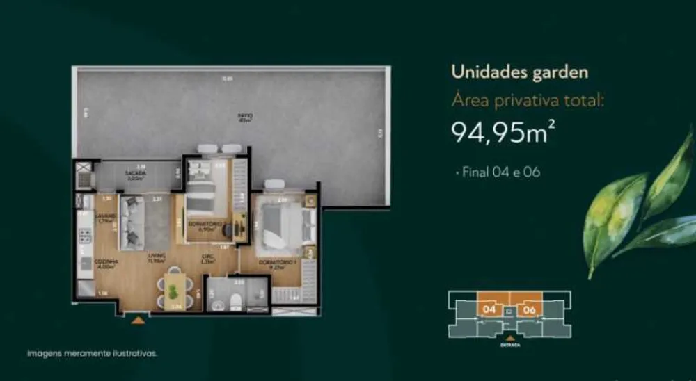 Apartamento, 2 quartos, 94 m² - Foto 1