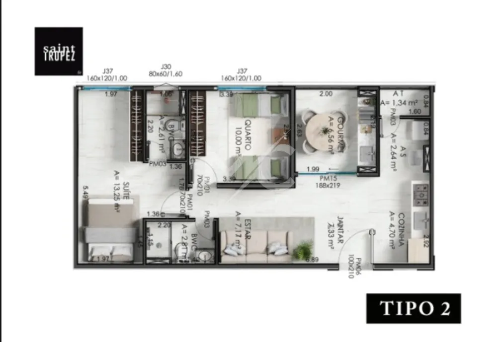 Apartamento, 2 quartos, 65 m² - Foto 7