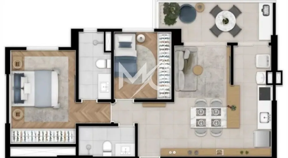Apartamento, 2 quartos, 70 m² - Foto 4