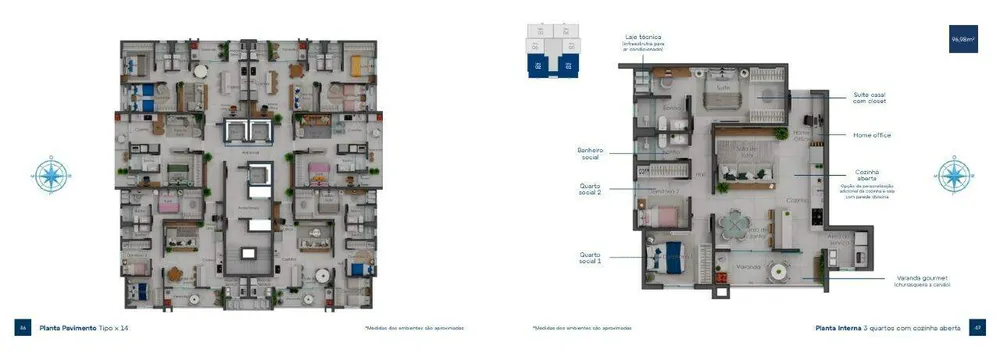 Apartamento, 3 quartos, 97 m² - Foto 4