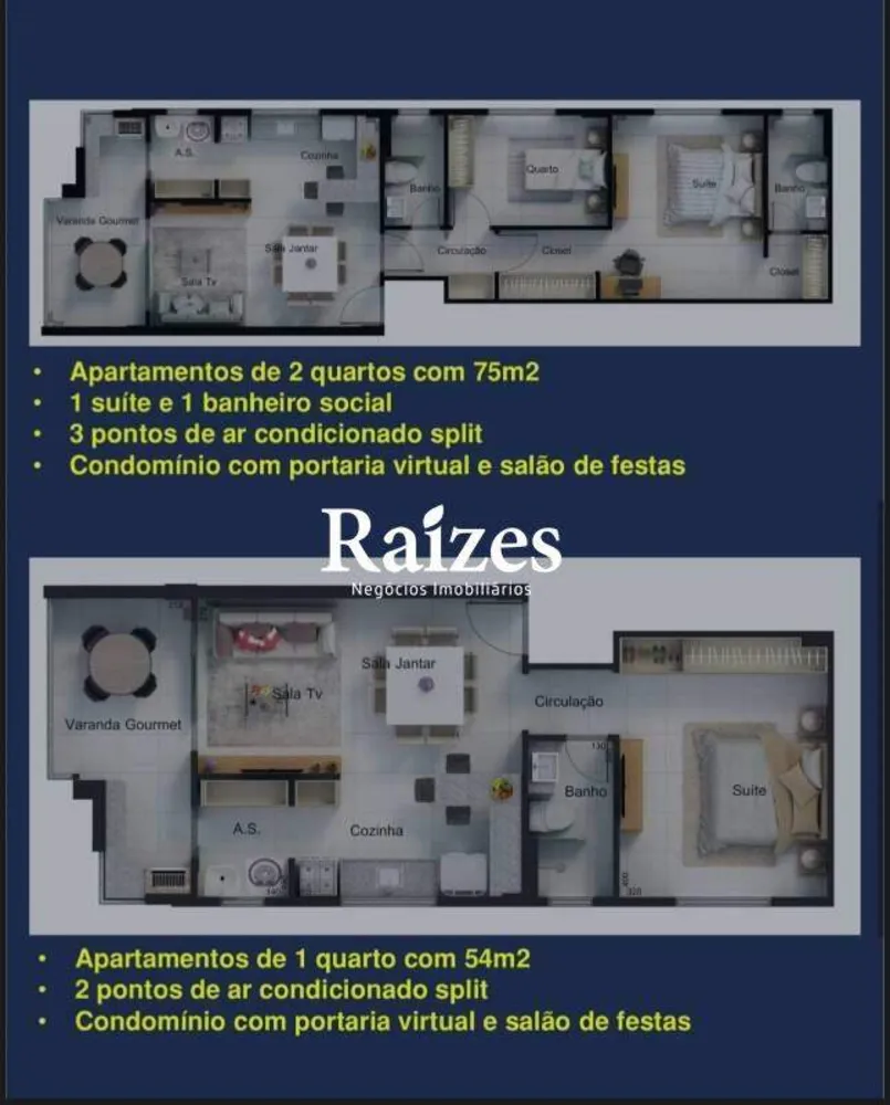 Apartamento, 1 quarto, 54 m² - Foto 2