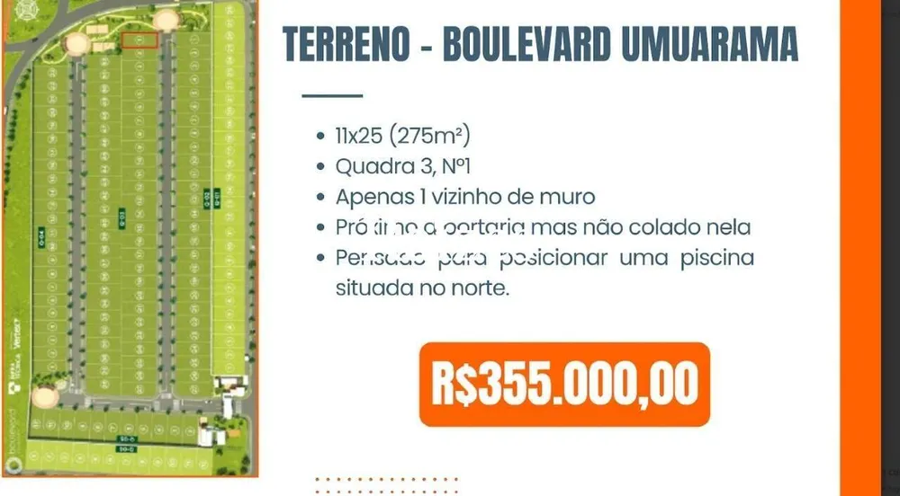 Terreno, 275 m² - Foto 1