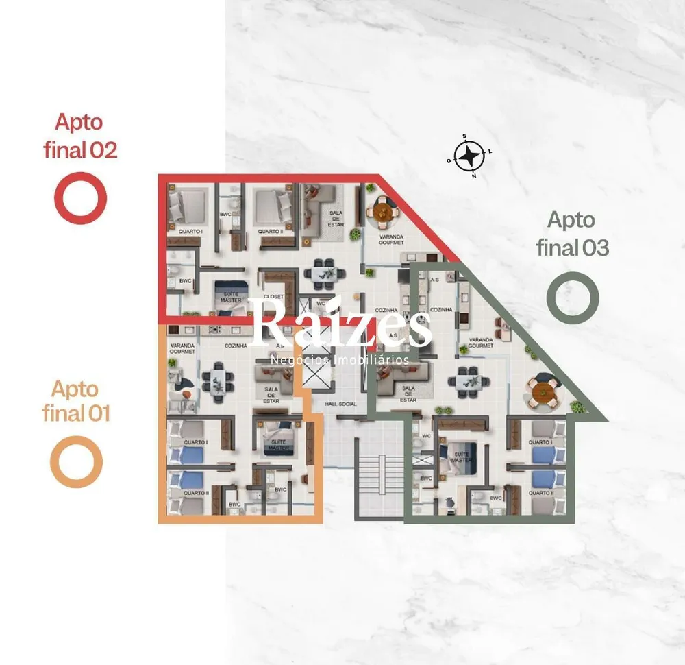 Apartamento, 3 quartos, 83 m² - Foto 2