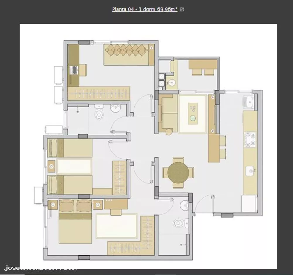 Apartamento, 3 quartos, 69 m² - Foto 9