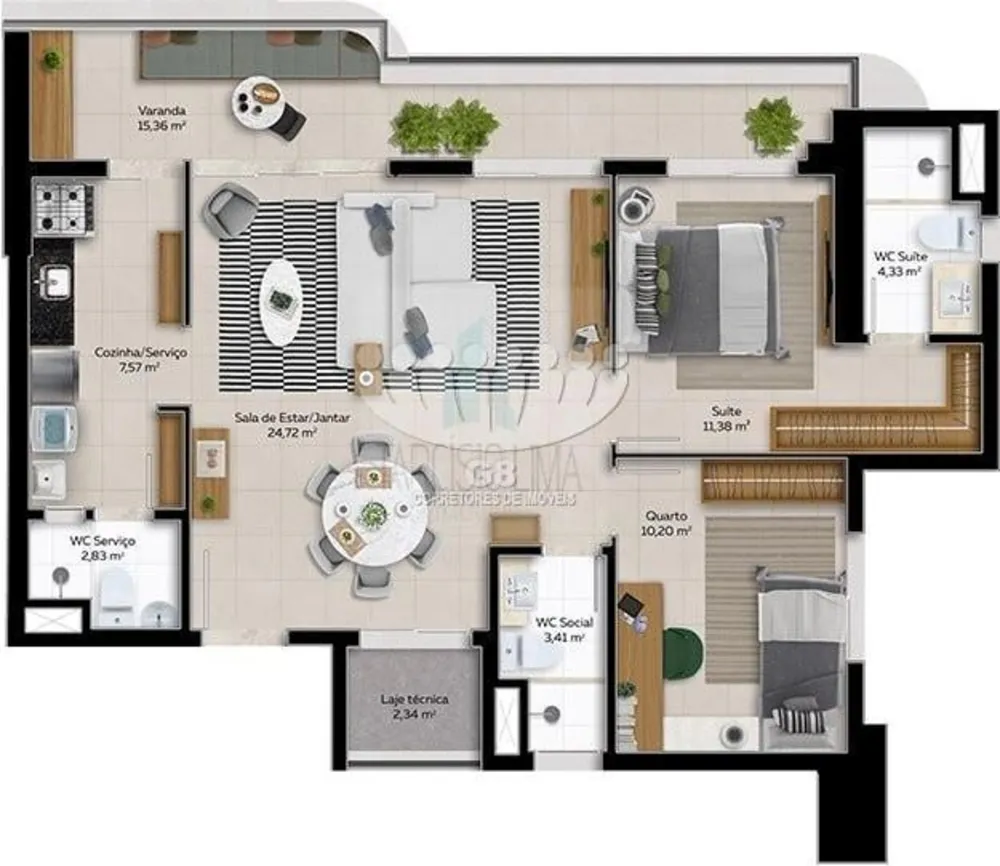 Apartamento, 2 quartos, 65 m² - Foto 14