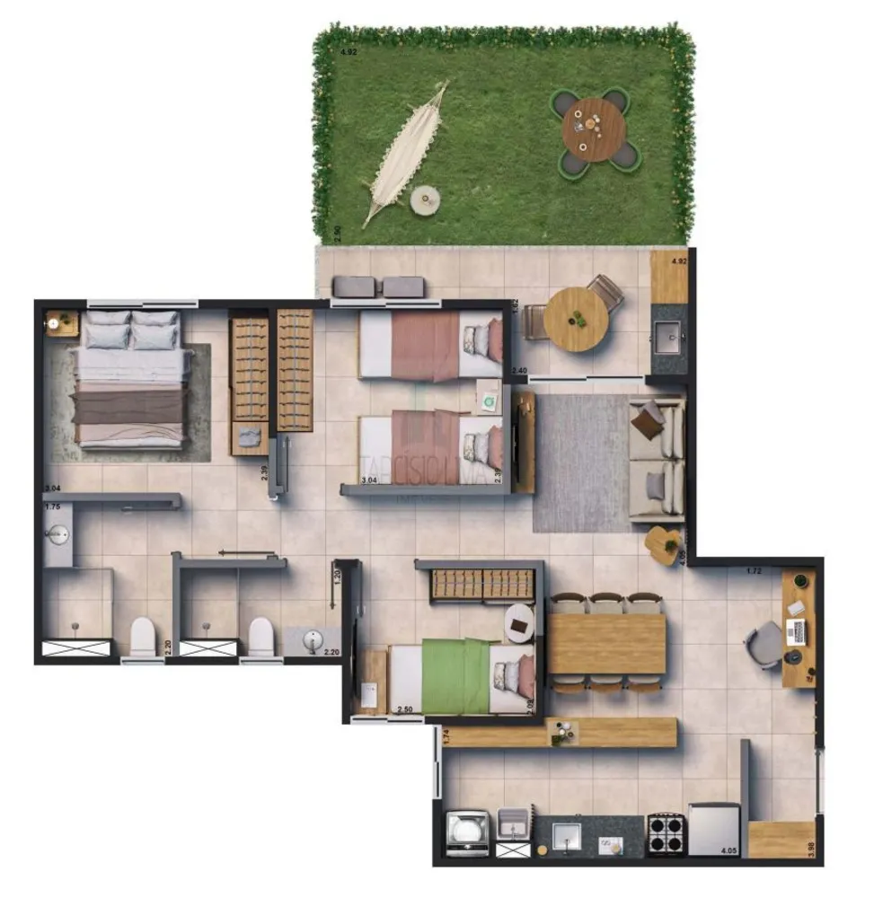 Apartamento, 3 quartos, 65 m² - Foto 16