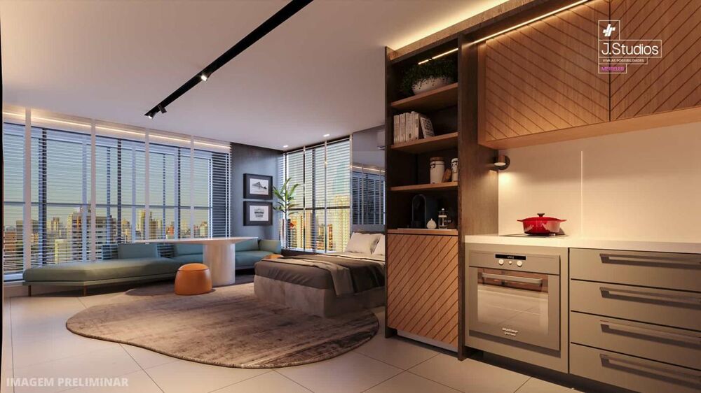 Apartamento, 1 quarto, 44 m² - Foto 1