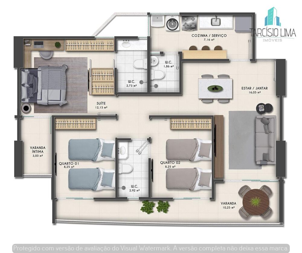 Apartamento, 3 quartos, 83 m² - Foto 16