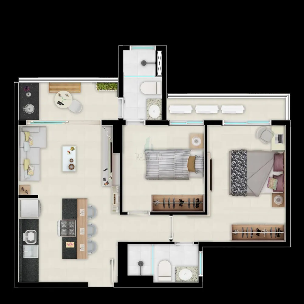 Apartamento, 2 quartos, 55 m² - Foto 15