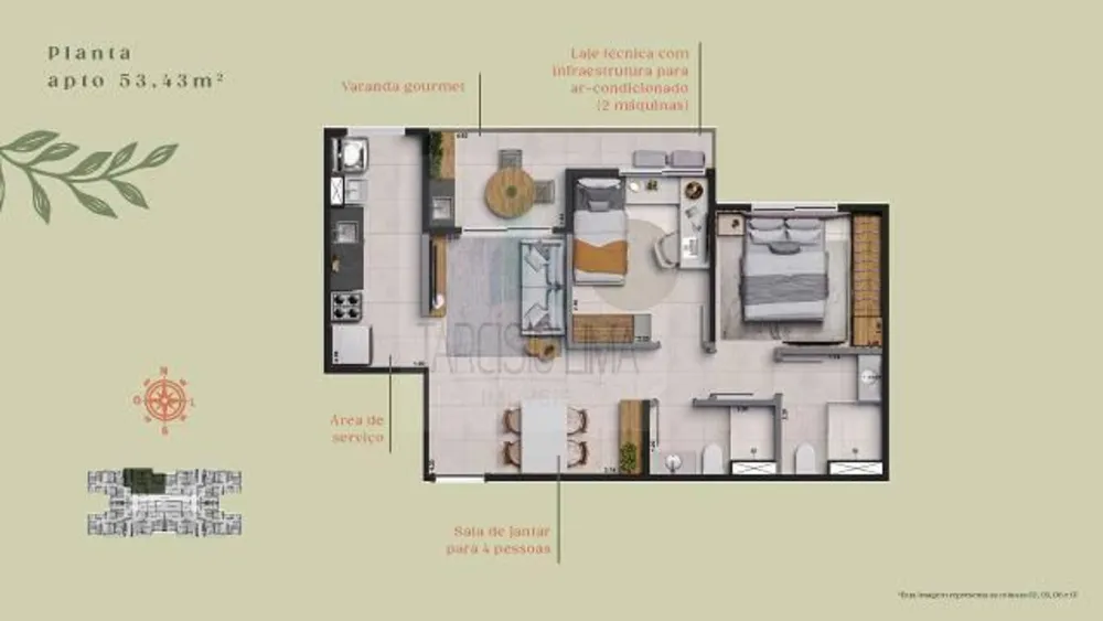 Apartamento, 3 quartos, 66 m² - Foto 3
