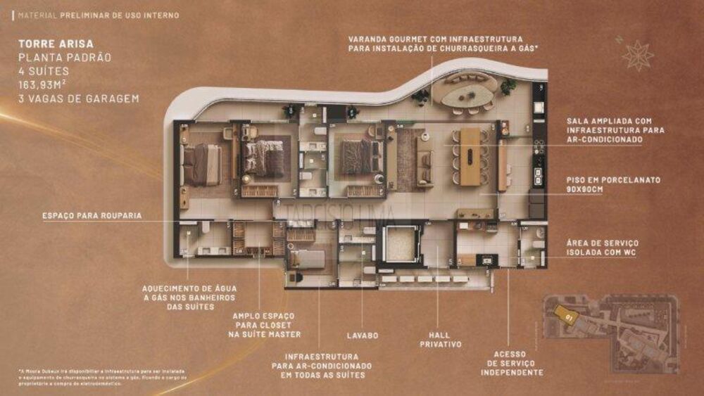 Apartamento, 4 quartos, 163 m² - Foto 15