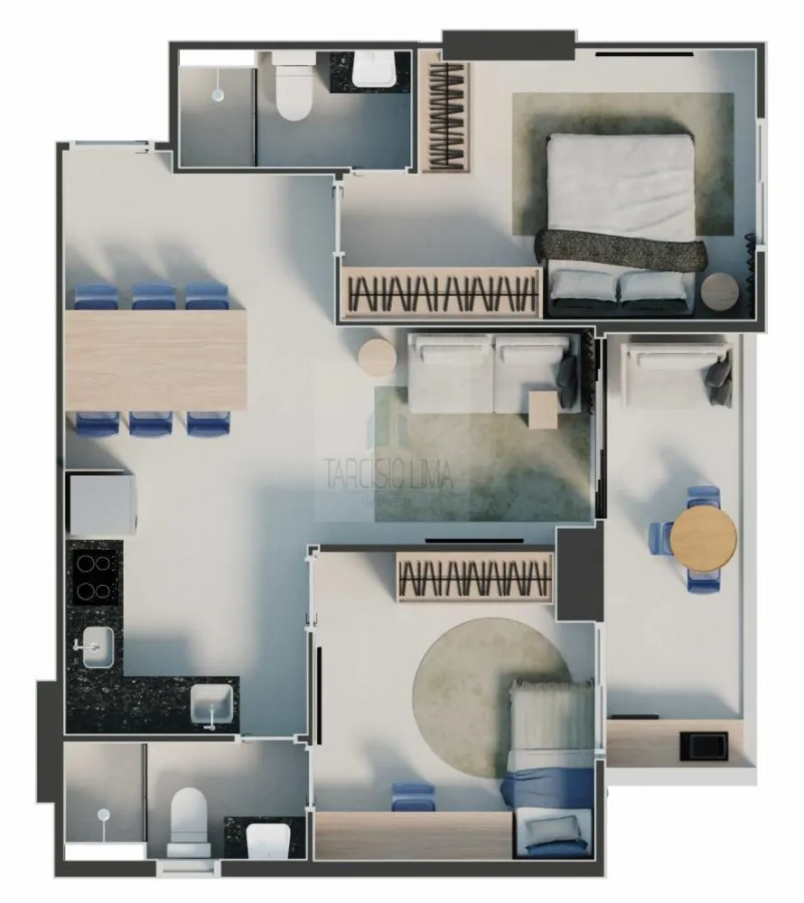 Apartamento, 2 quartos, 60 m² - Foto 17