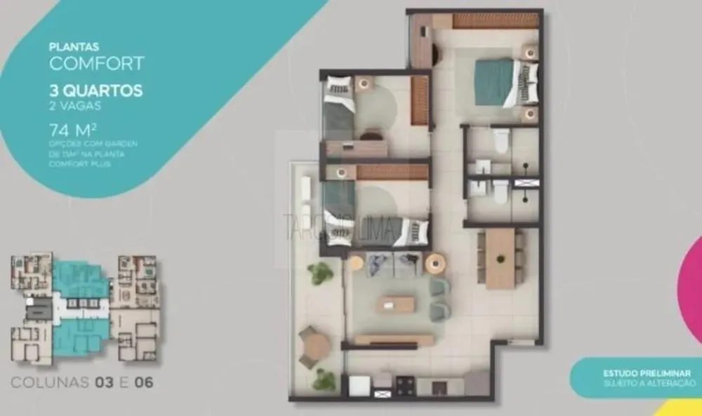 Apartamento, 3 quartos, 68 m² - Foto 6
