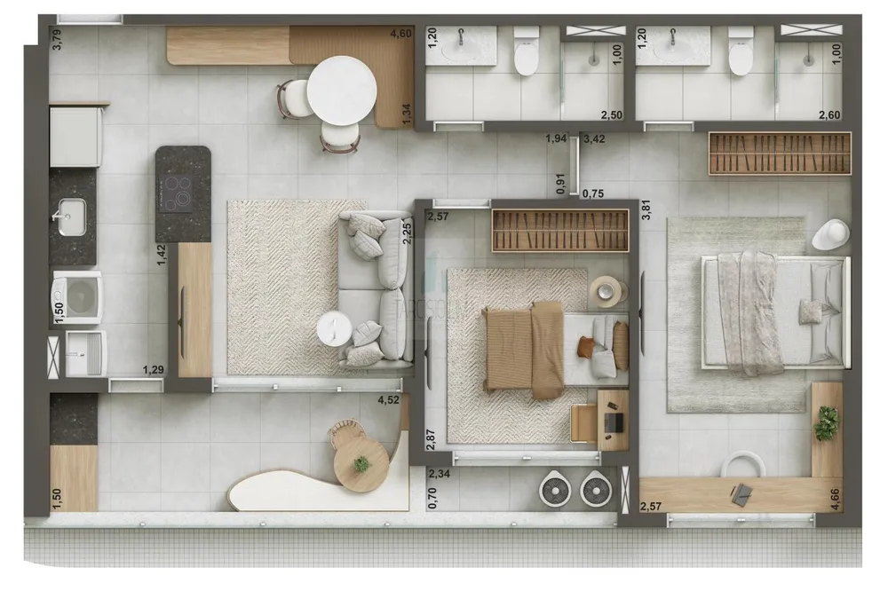 Apartamento, 1 quarto, 38 m² - Foto 5