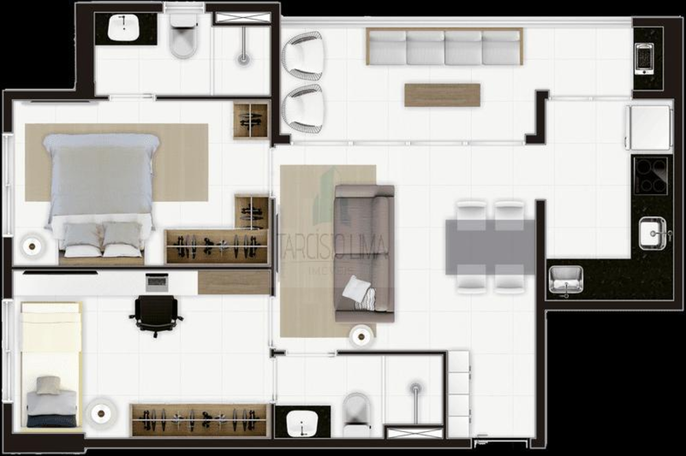 Apartamento, 2 quartos, 58 m² - Foto 32