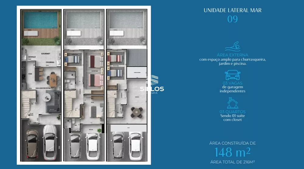 Sobrado Lançamentos com 3 quartos, 132m² - Foto 8