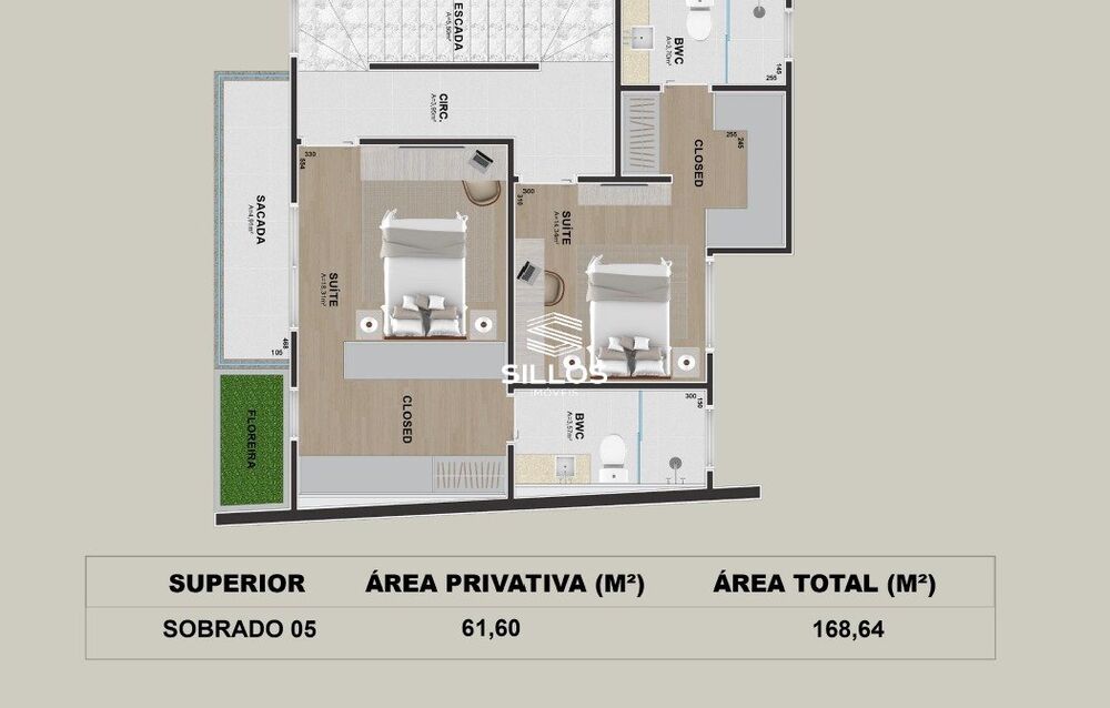 Sobrado Lançamentos com 3 quartos, 168m² - Foto 11