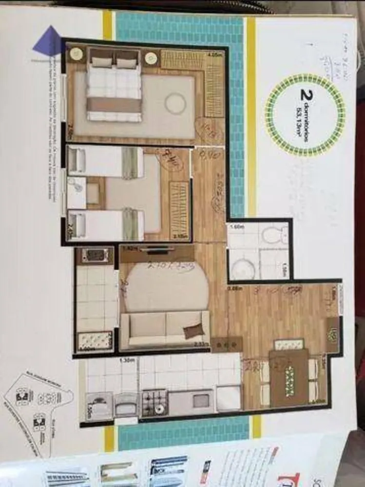 Apartamento, 2 quartos, 54 m² - Foto 4