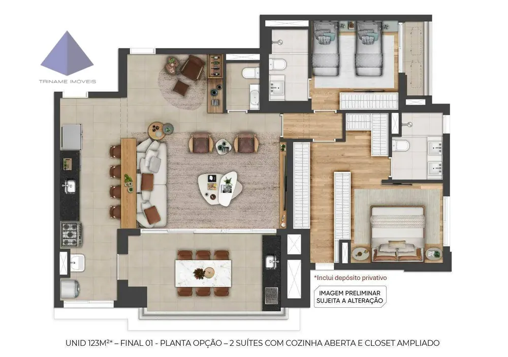 Apartamento, 3 quartos, 123 m² - Foto 5