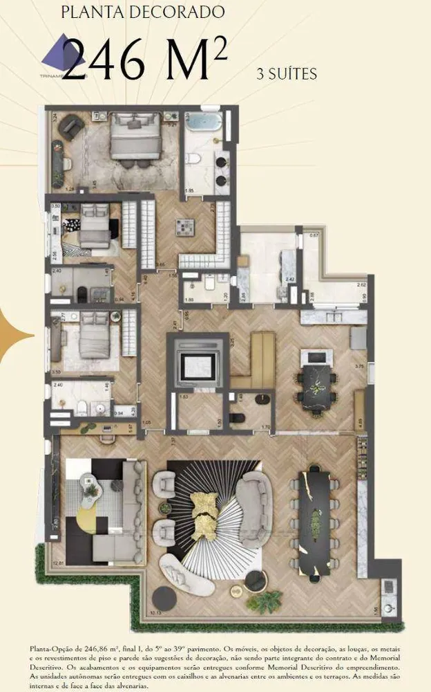 Apartamento, 3 quartos, 246 m² - Foto 12