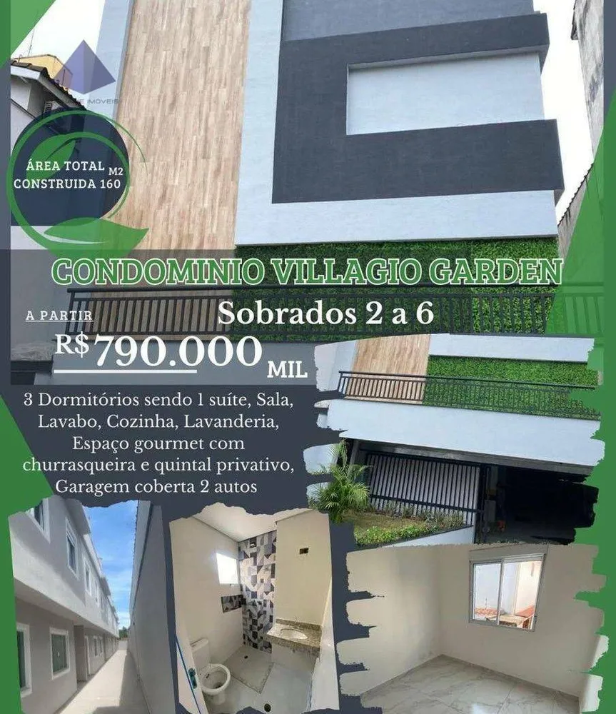 Sobrado, 3 quartos, 160 m² - Foto 1
