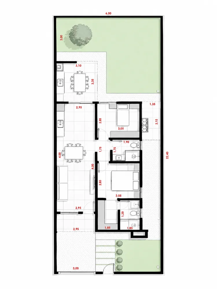 Casa, 2 quartos, 80 m² - Foto 7