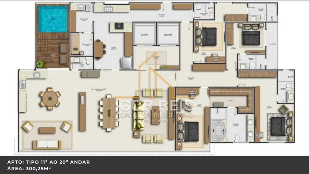 Apartamento, 3 quartos, 144 m² - Foto 6